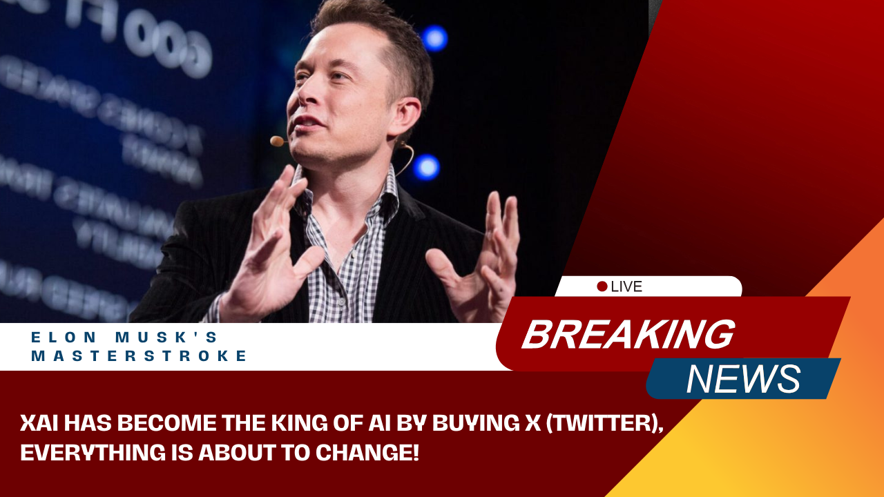 Elon Musk's masterstroke! xAI has become the king of AI by buying X (Twitter), everything is about to change!