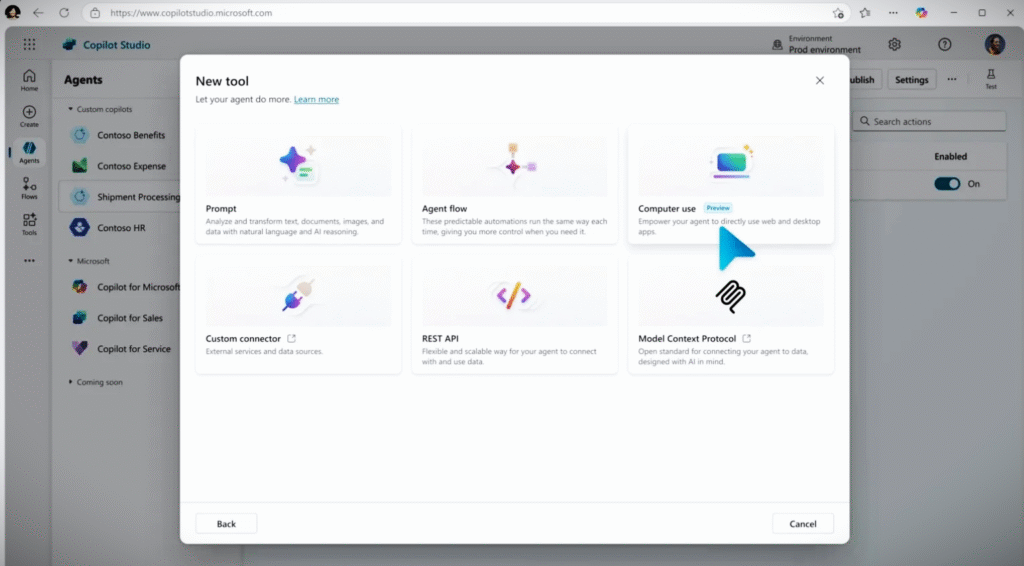 Microsoft lets Copilot Studio use a computer on its own _